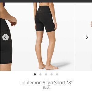 lululemon Align Short 8”
